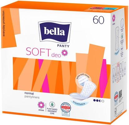 Прокладки гигиенические ежедневные Bella Panty Soft deo fresh, 60 шт