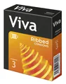 Презервативи Viva Ribbed ребристі, 3 штуки