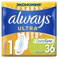 Прокладки гігієнічні Always Ultra Light, 3 краплі, 1 розмір, 36 шт