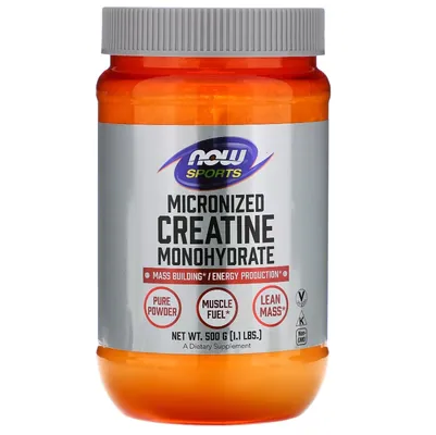 Креатин моногідрат Now Sports Micronized Creatine Monohydrate, 500 г