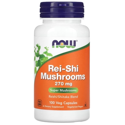 Гриб Рей-Ши NOW Rei-Shi Mushroom 270 мг веганские капсулы №100
