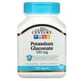 Калия глюконат 21st Century Potassium Gluconate 595 мг таблетки №110