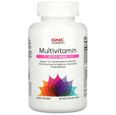 Витамины GNC Women's Ultra Mega Multivitamin, 180 таблеток