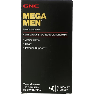 Витамины GNC Mega Men, 180 капсул