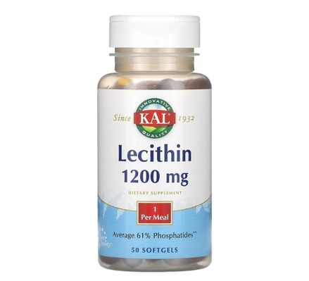 Лецитин KAL Lecithin 1200 мг, 50 мягких капсул