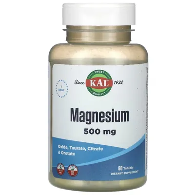 Магній KAL Magnesium 500 мг, 60 таблеток