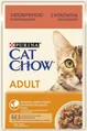 Корм вологий для кішок Purina Cat Chow Adult з яловичиною та баклажанами в желе, 85 г