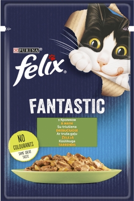 Корм вологий для кішок Purina Felix Fantastic в желе з кроликом, 85 г