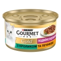 Корм вологий для кішок Purina Gourmet Gold Подвійне задоволення з кроликом та печінкою, 85 г