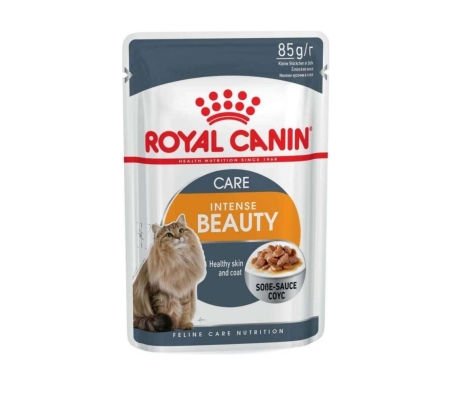 Корм влажный для кошек Royal Canin Intense Beauty кусочки в соусе, 85 г