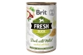 Корм влажный для собак Brit Fresh беззерновой с уткой и пшеном, 400 г