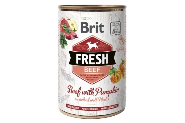 Корм влажный для собак Brit Mono Protein с говядиной и тыквой, 400 г