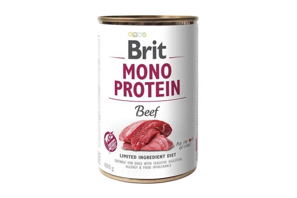 Корм влажный для собак Brit Mono Protein с говядиной, 400 г