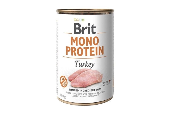 Корм влажный для собак Brit Mono Protein с индейкой, 400 г