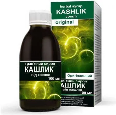 КАШЛИК сироп трав. оригін. по 100 мл у флак.