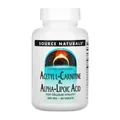 Ацетил L-Карнітин + Альфа-ліпоєва кислота Source Naturals Acetyl L-Carnitine & Alpha-Lipoic Acid 650 мг, 60 таблеток