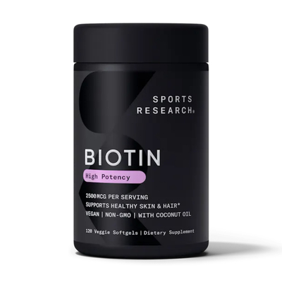 Біотин Sports Research Biotin 5000 мкг, 120 вегетаріанських капсул