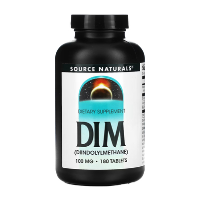 Дииндолилметан Source Naturals DIM 100 мг, 180 таблеток