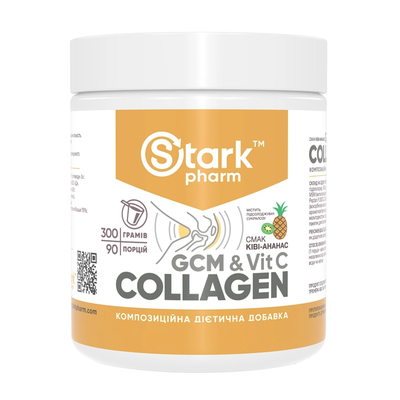 Здоровье суставов Stark Pharm Stark GCM Collagen+Vitamin C вкус киви ананас, 300 г