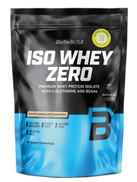 Протеїн сироватковий ізолят Biotech Iso Whey Zero білий шоколад, 454 г