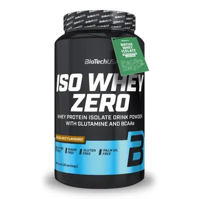 Протеїн сироватковий ізолят Biotech Iso Whey Zero фундук, 908 г