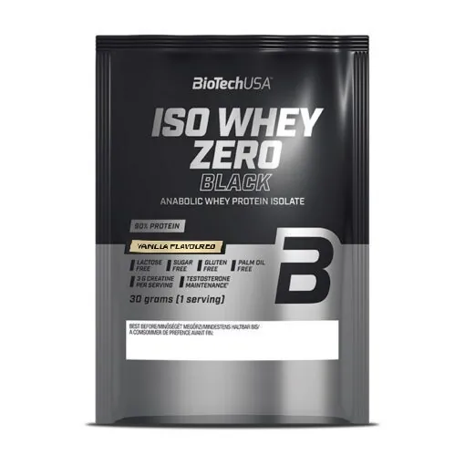 Протеїн сироватковий ізолят Biotech Iso Whey Zero Black ваніль, 30 г