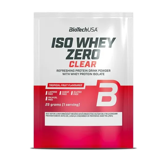 Протеїн сироватковий ізолят Biotech Iso Whey Zero Clear тропічний пунш, 25 г