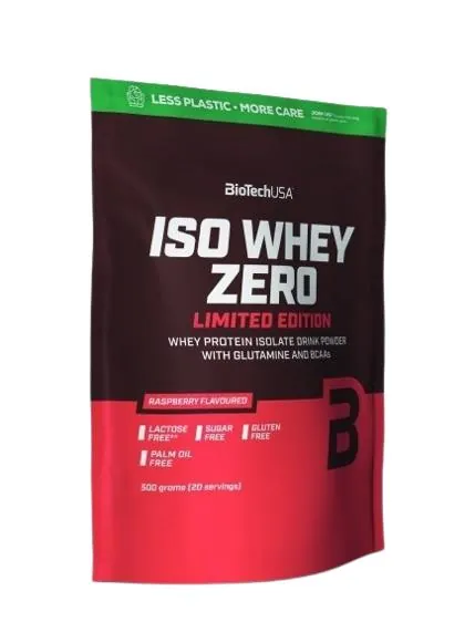 Протеїн сироватковий ізолят Biotech Iso Whey Zero Limited Edition малина, 500 г