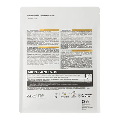 Креатин моногідрат OstroVit Creatine Monohydrate манго, 300 г