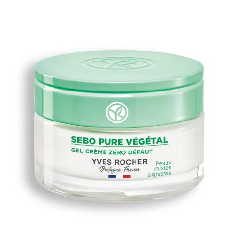 Гель-крем для обличчя Yves Rocher Sebo Pure Vegetal Нуль недоліків, 50 мл