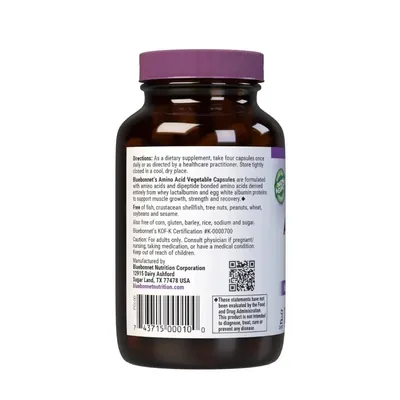 Амінокислоти 750 мг Bluebonnet Nutrition Amino Acid капсули №60