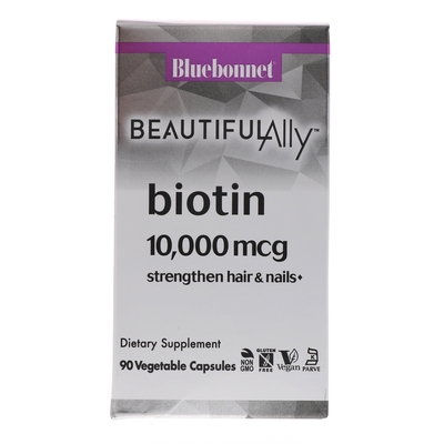 Биотин 10000 мкг Beautiful Ally Bluebonnet Nutrition капсулы №90