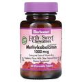 Вітамін В12 1000 мкг Bluebonnet Nutrition Earth Sweet Chewables, смак малини жувальні таблетки №60