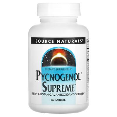 Пикногенол максимальный Source Naturals Pycnogenol Supreme, 60 таблеток