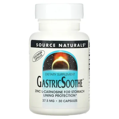 Цинк L-карнозин Source Naturals GastricSoothe, 30 капсул