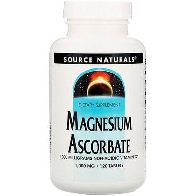 Магній аскорбат Source Naturals Magnesium Ascorbate 1000 мг, 120 таблеток