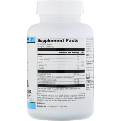 Омега-3 Source Naturals Omega-3s EPA-DHA 300 мг для веганів, 60 капсул