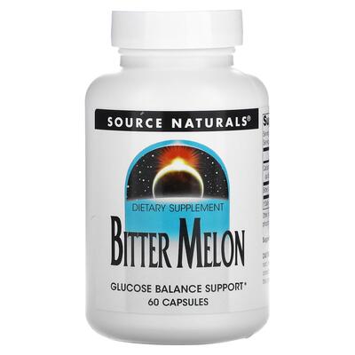Экстракт горькой дыни Source Naturals Bitter Melon, 60 капсул