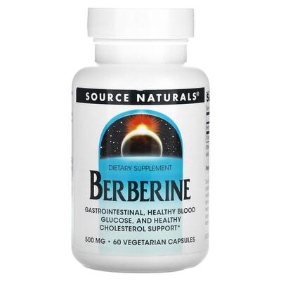 Берберин Source Naturals Berberine 500 мг, 60 вегетарианских капсул