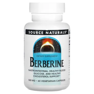 Берберин Source Naturals Berberine 500 мг, 60 вегетаріанських капсул