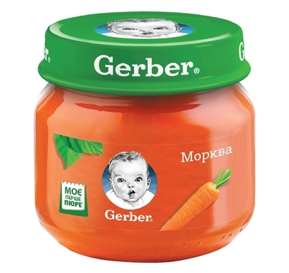 Пюре овощное Gerber Морковь, 80 г