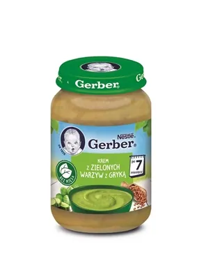 Суп-пюре Gerber з зеленими овочами і гречкою, 190 г