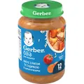 Пюре м'ясо-овочеве Gerber Обід для малюка, овочі з рисом та індичкою, 190 г
