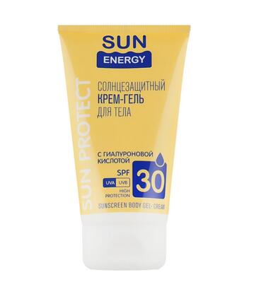 Крем-гель для тела Sun Energy Солнцезащитный с гиалуроновой кислотой, SPF 30, 150 мл