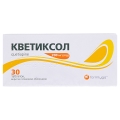 Кветиксол таблетки, п/плен. обол. по 200 мг №30 (10х3)