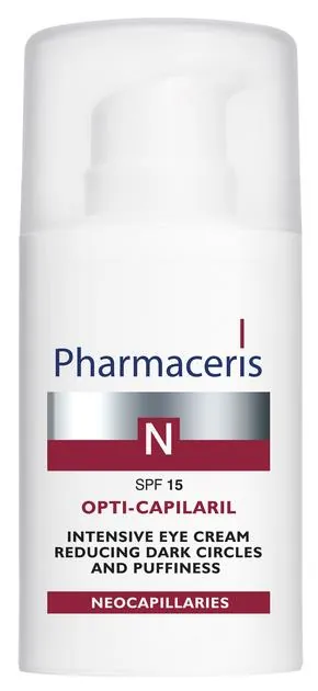 Крем Pharmaceris N Opti-Сapilaril SPF15 інтенсивний зменшуюючий темні кола і набряки під очима, 15 мл