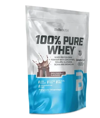 Протеїн сироватковий змішаний Biotech 100% Pure Whey насичений шоколад, 400 г