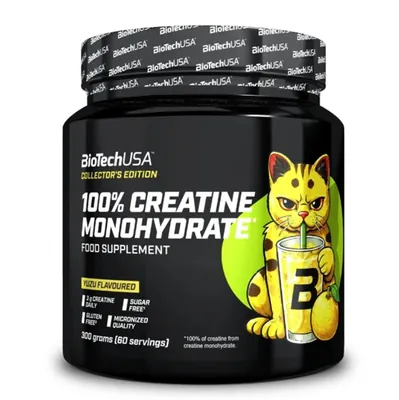Креатин Biotech 100% Creatine Monohydrate юзу, банка 300 г