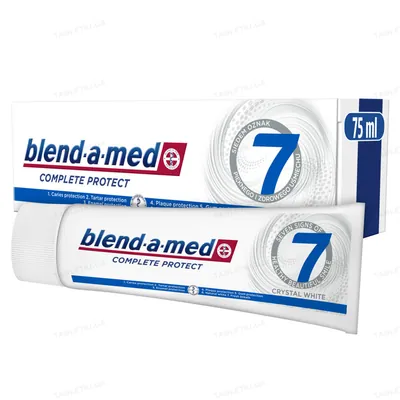 Зубна паста Blend-a-med Complete Protect 7 Кришталева білизна, 75 мл