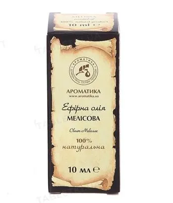 Олія ефірна Ароматика Мелісова, 10 мл